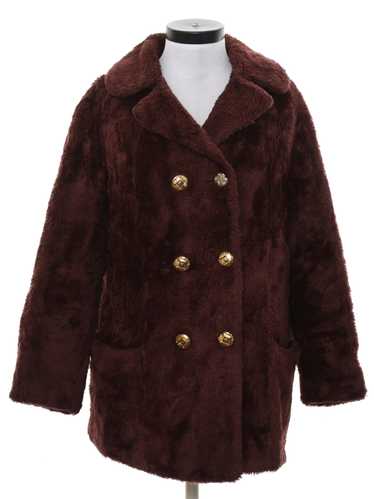 1960's Glenoit Mills Womens Faux Fur Coat Jacket
