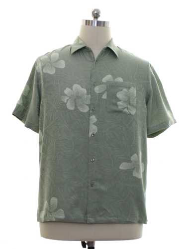 1990's Firethorn Mens Silk Hawaiian Style Shirt