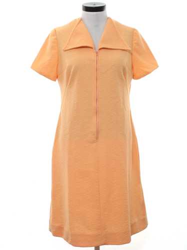 1970's Mod Knit A-Line Dress - image 1