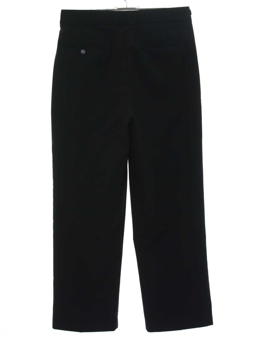 1990's Mens Pleated Black Tuxedo Pants - image 3