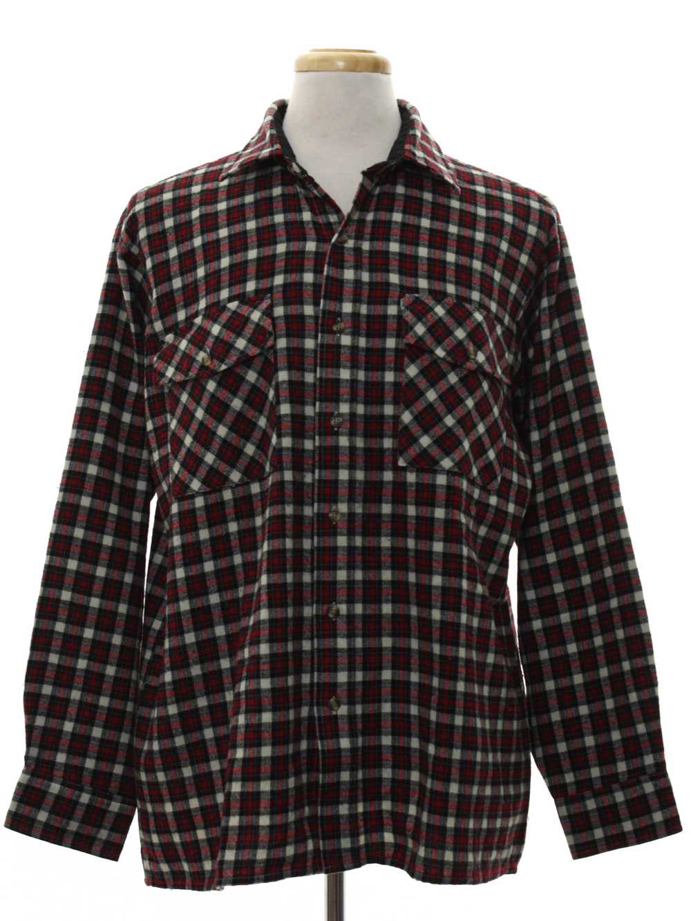 1980's Mens Flannel Shirt - image 1