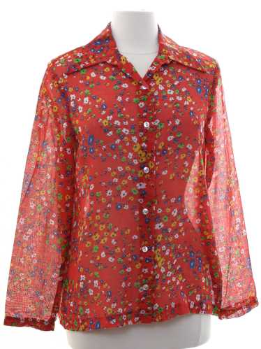 1960's Dilly Womens Mod Hippie Shirt