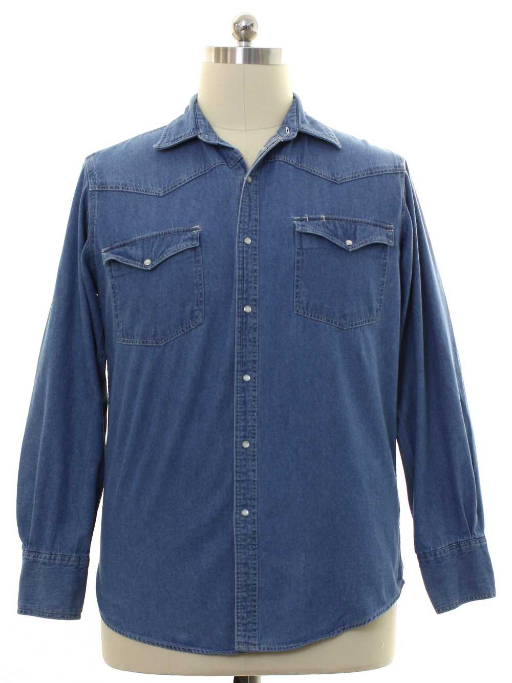 1990's Canyon Guide Outfitters Mens Denim Western… - image 1
