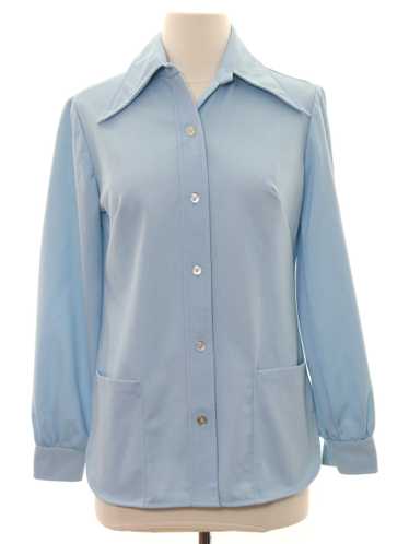 1970's Womens Knit Shirt-jac Shirt - image 1