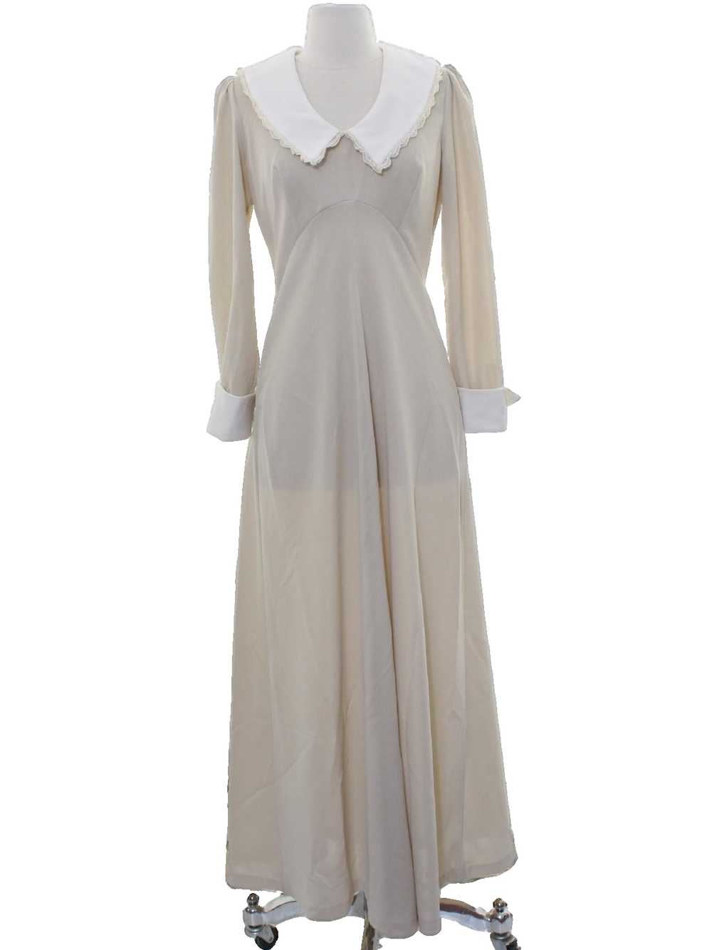 1970's Mod Knit Maxi Dress - image 1