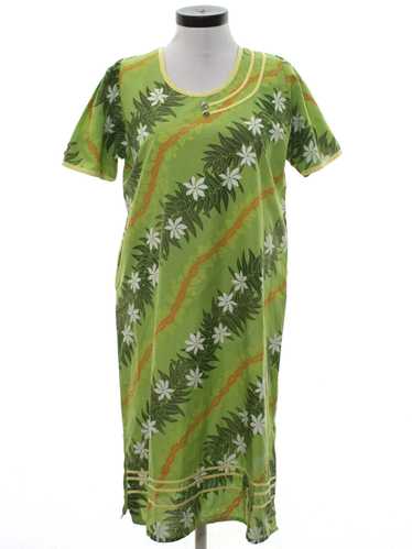 1960's Mod Hawaiian Muu Muu Dress