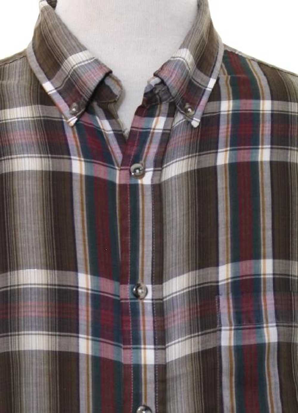 1980's Hill and Archer Mens Preppy Shirt - image 2