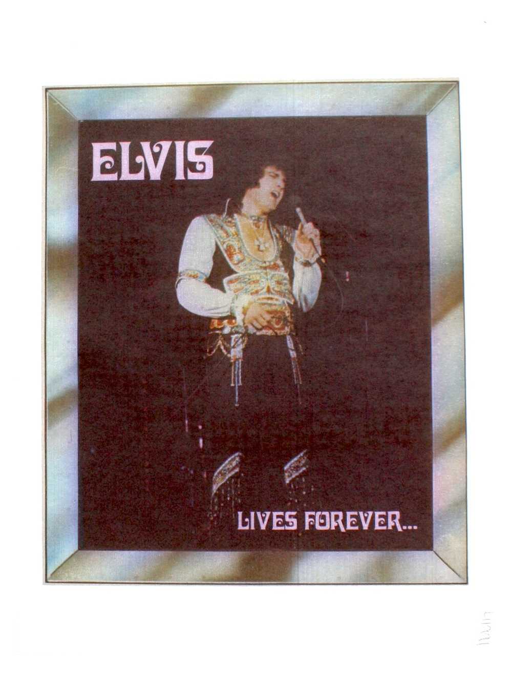 1970s Elvis Lives Forever Iron Iron Ons Music Gem 