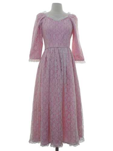 1970's Prairie Style Prom Dress - image 1