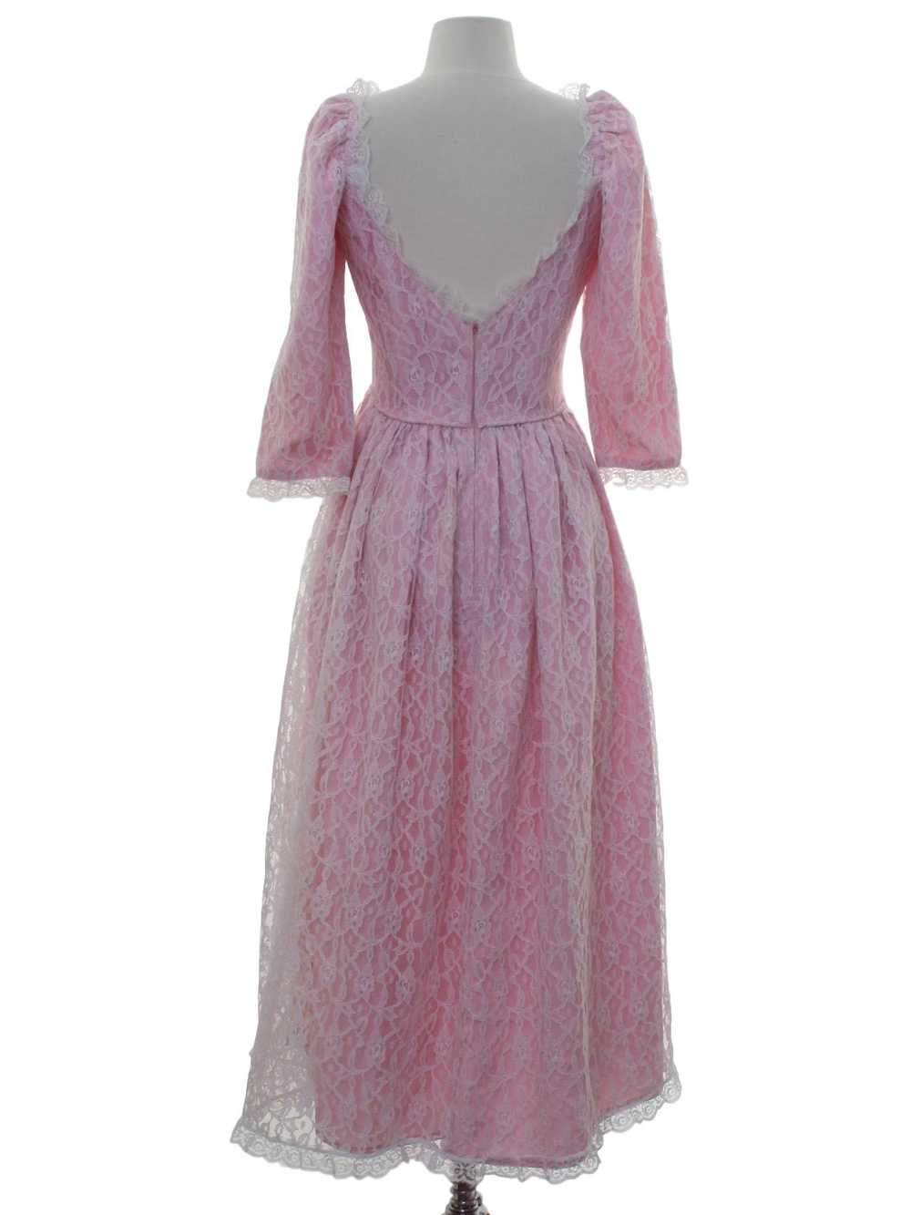 1970's Prairie Style Prom Dress - image 3