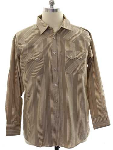 1990's Stampa Mens Western Shirt