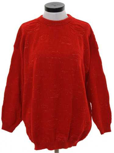 1980's Rose Womens Sweater