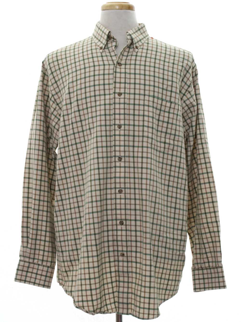 1980's Viyella Mens Flannel Shirt - image 1