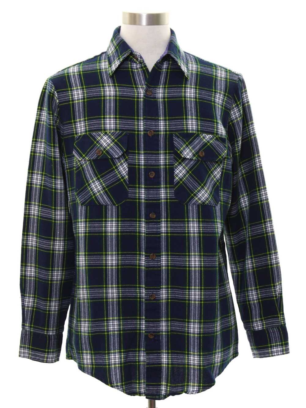 1980's St Johns Bay Mens Flannel Shirt - Gem