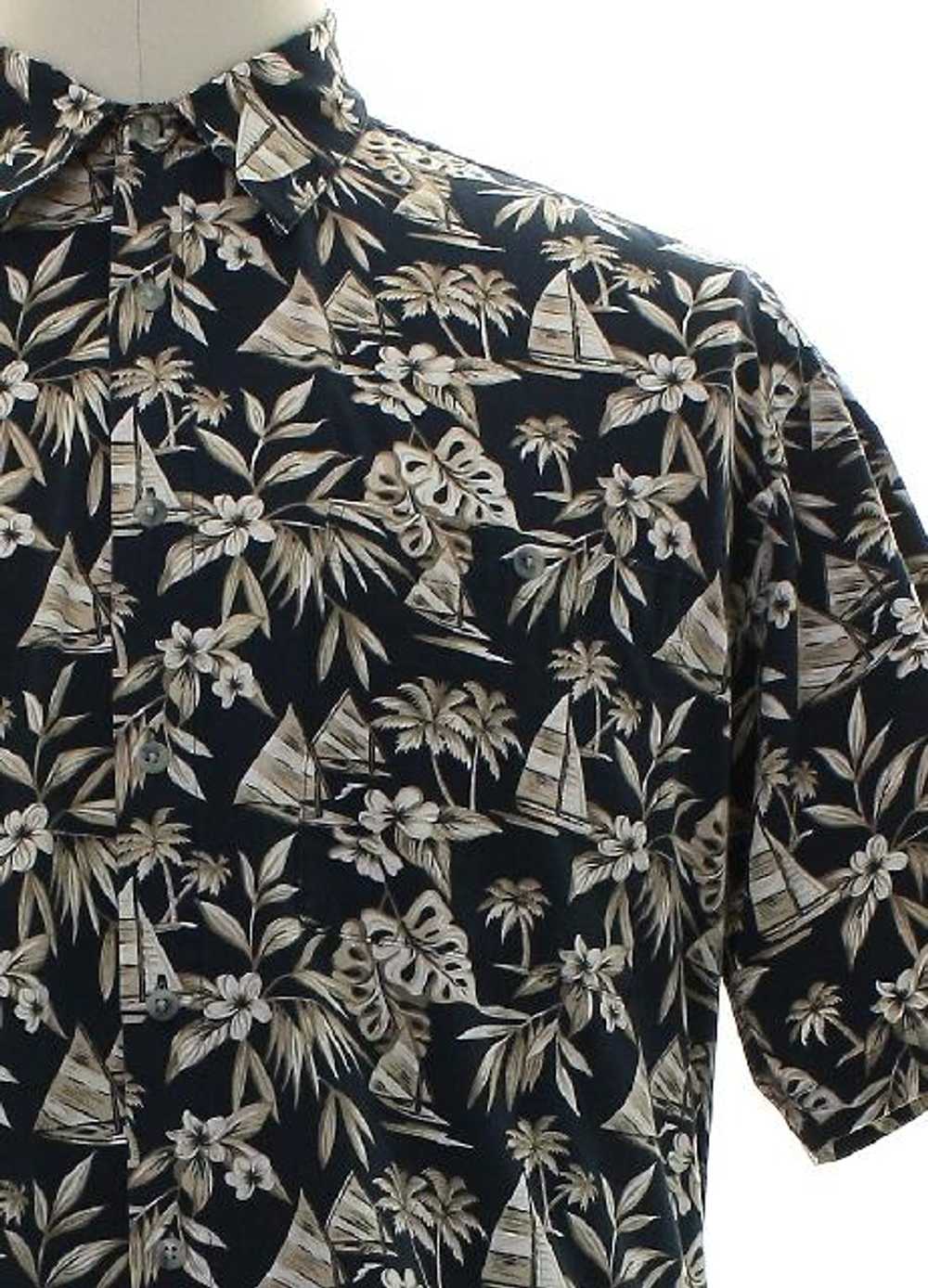 1990's Pierre Cardin Mens Hawaiian Shirt - image 2