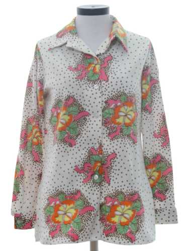 1960's Hamilton 8 Womens Print Shirt