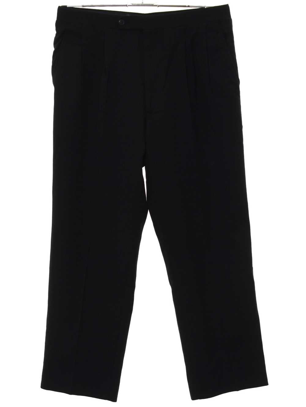 1980's Mens Black Tuxedo Pants - image 1