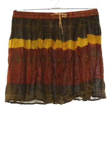 1990's made in India Mini Hippie Broomstick Skirt - image 1