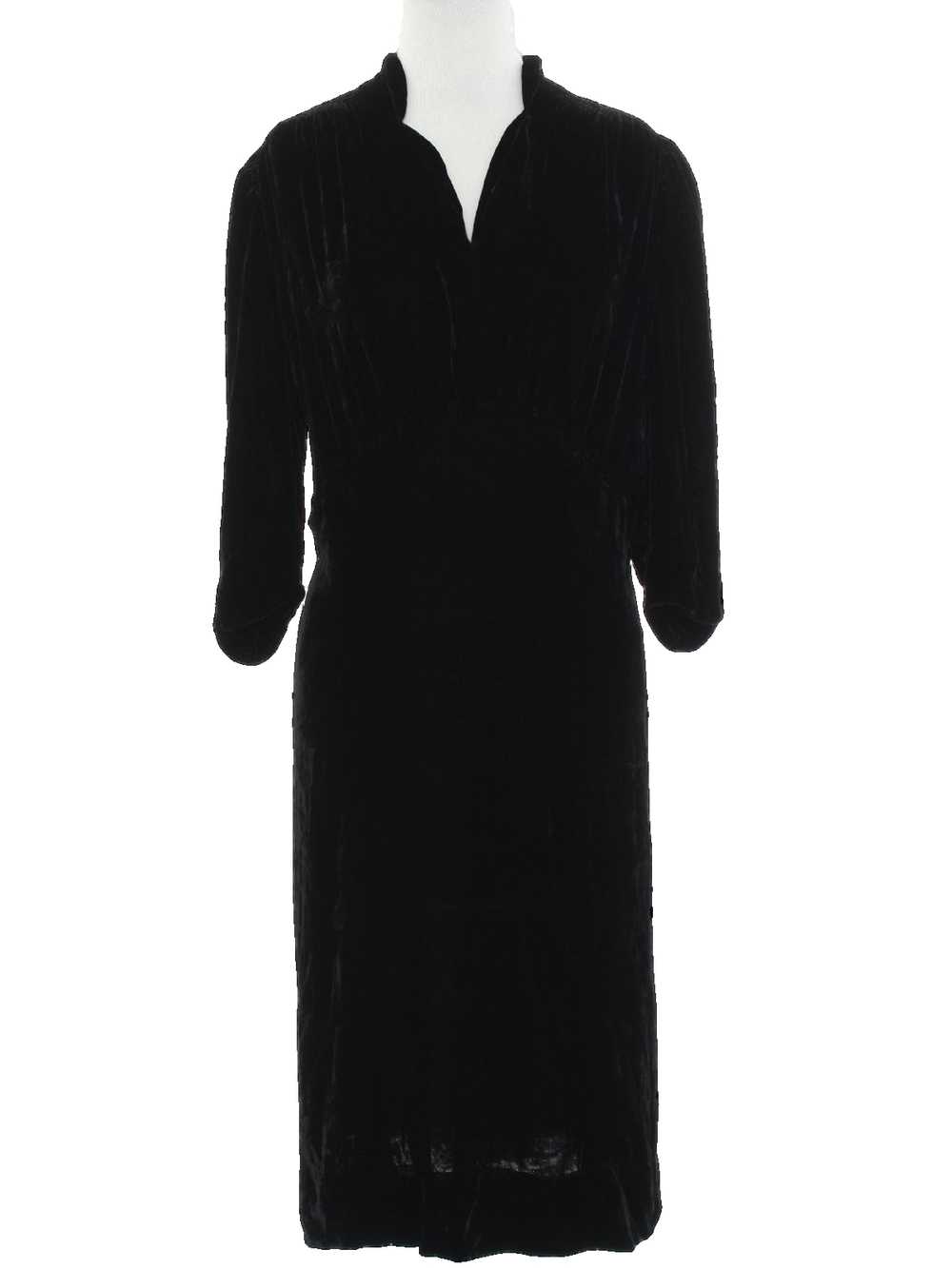 1940's Velvet Dress - image 1
