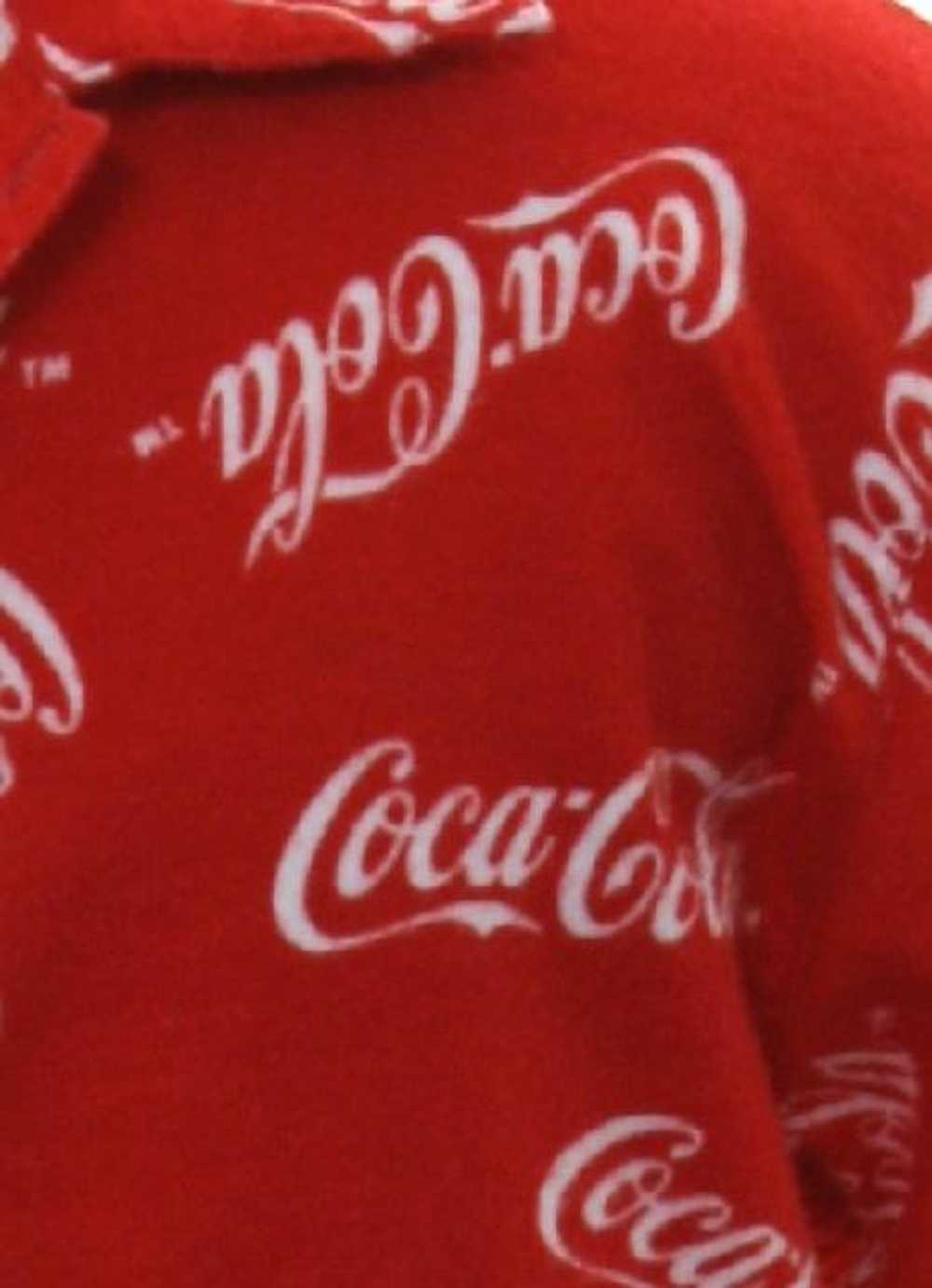 1990's Coca Cola Mens or Boys Pajama Top Shirt - image 2