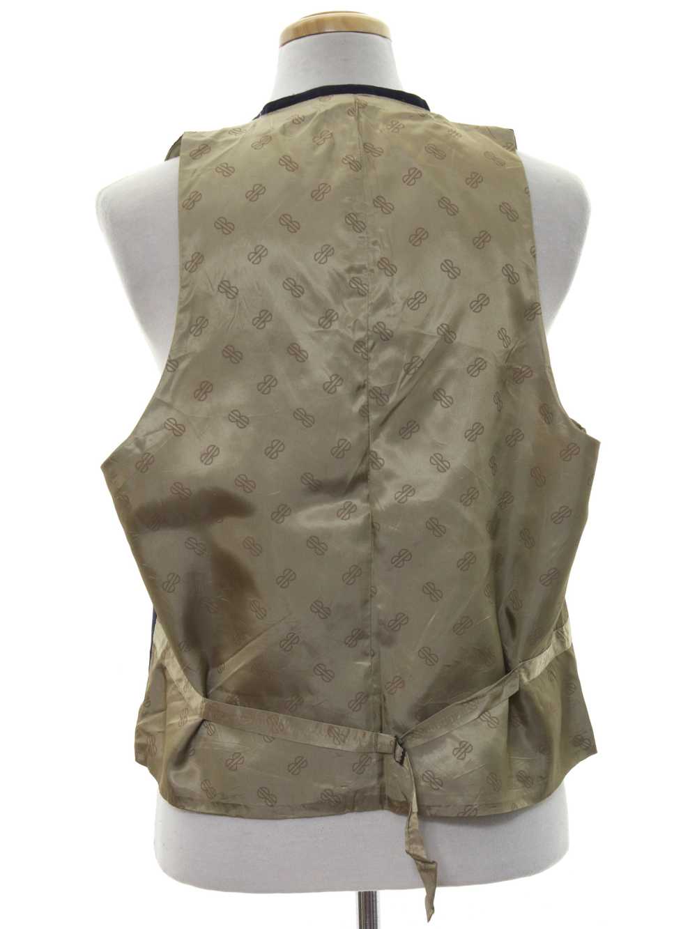 1980's Bill Blass Mens Totally 80s Wool Suit Vest - image 3