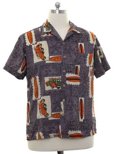 1990's Roundy Bay Mens Hawaiian Surf Shirt
