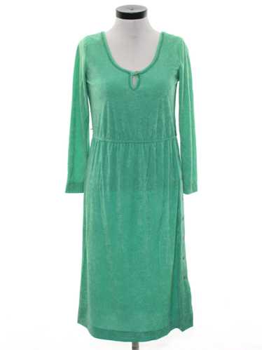 1980's Sue Brett Totally 80s Terry Cloth Dress