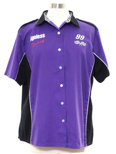 1990's Speed Zone Womens Bowling Style Racing Shir