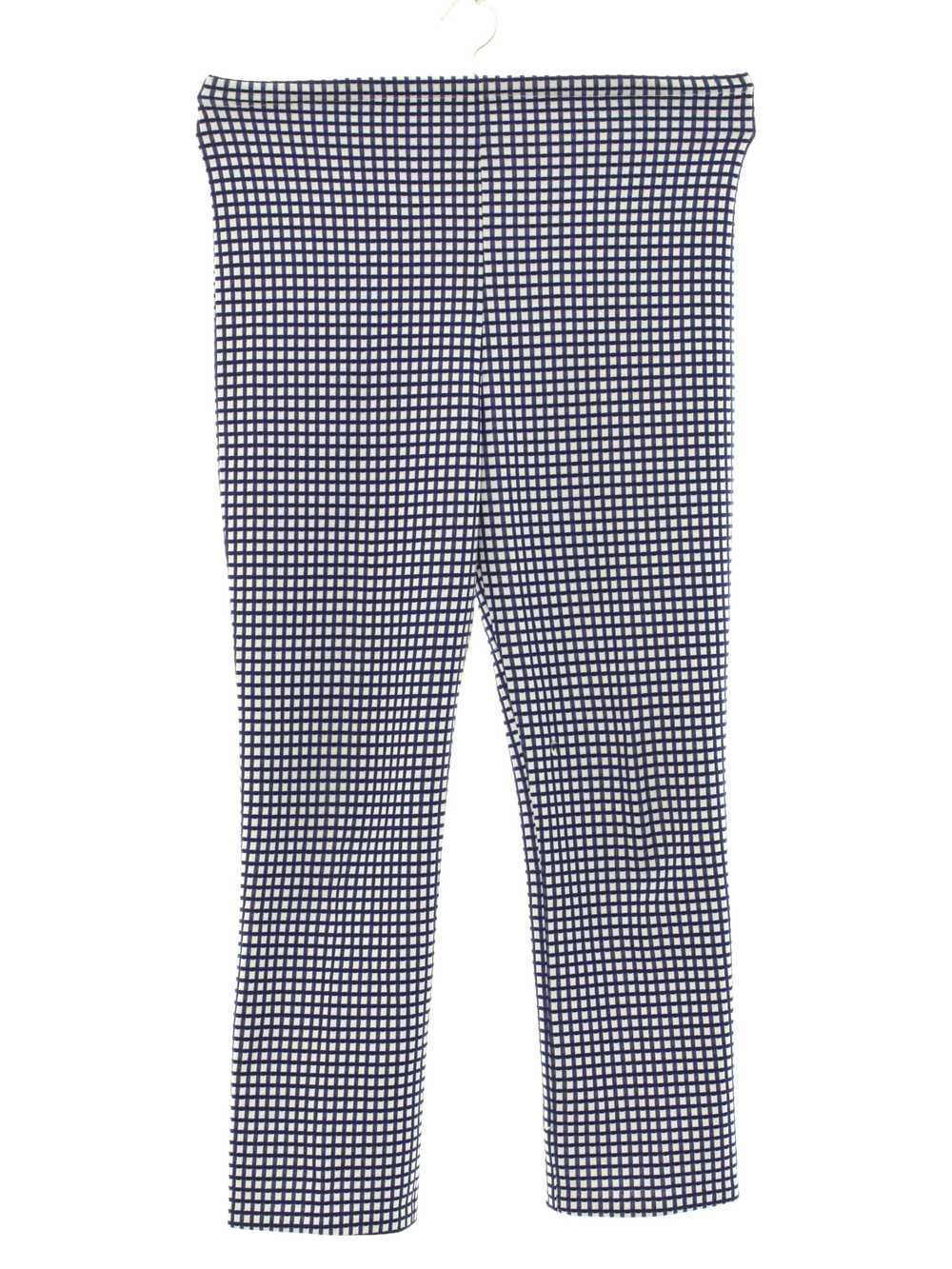 1970's Womens Plaid Knit Leisure Style Pants - image 1