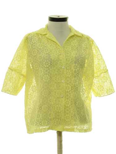 1970's Pitchfork Brand Womens Lace Shirt