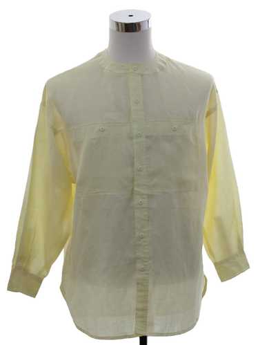1980's Mens Hippie Style Tunic Shirt - image 1