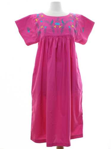 1970's Embroidered Hippie Dress - image 1