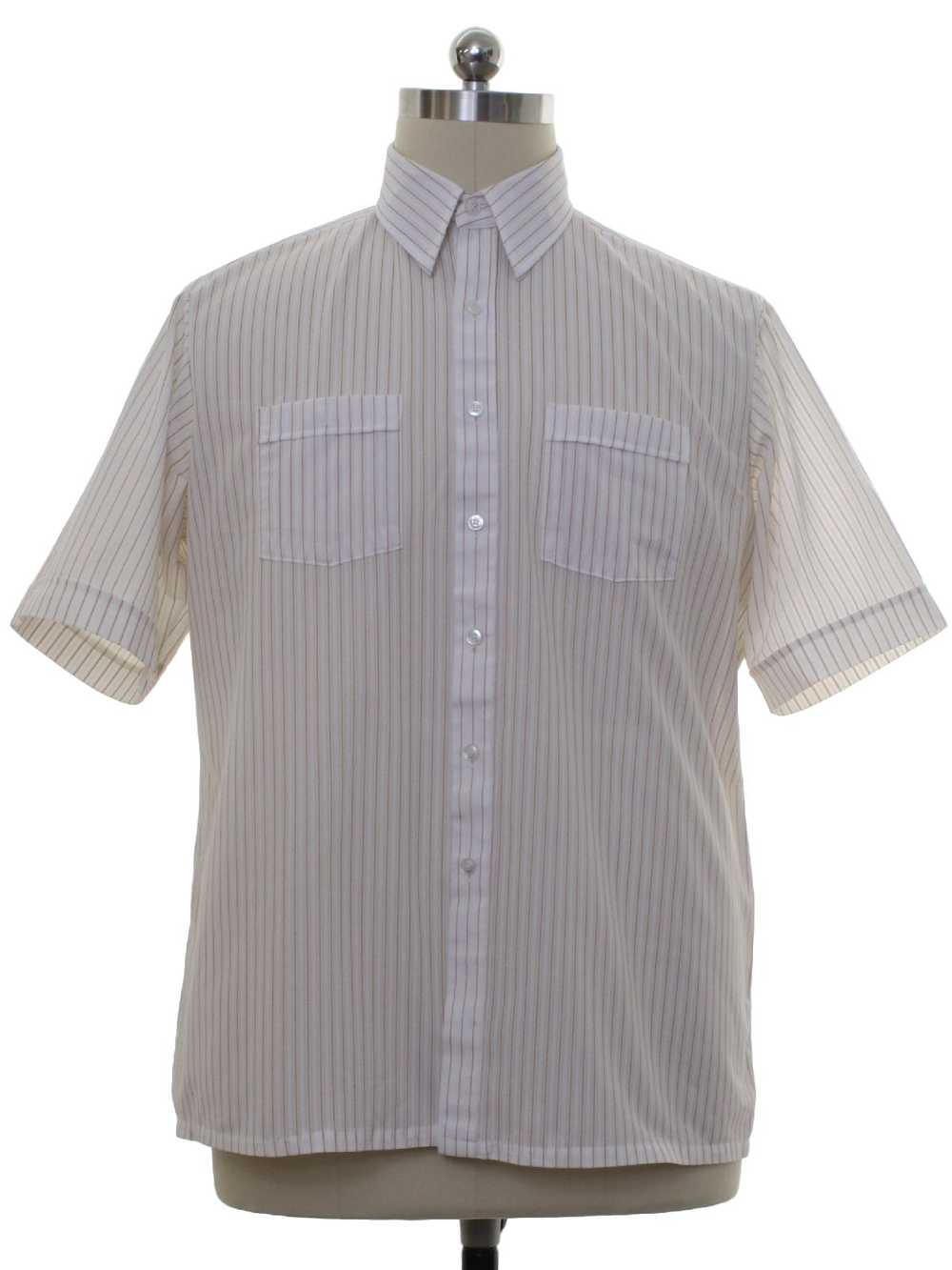 1980's Montgomery Ward Mens Sheer Sport Shirt - image 1