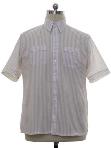 1980's Montgomery Ward Mens Sheer Sport Shirt