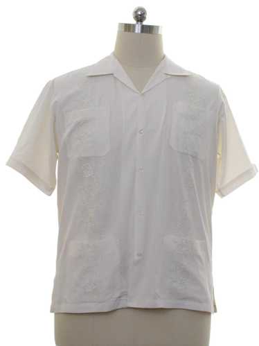 1990's Mens Guayabera Inspired Shirt - image 1