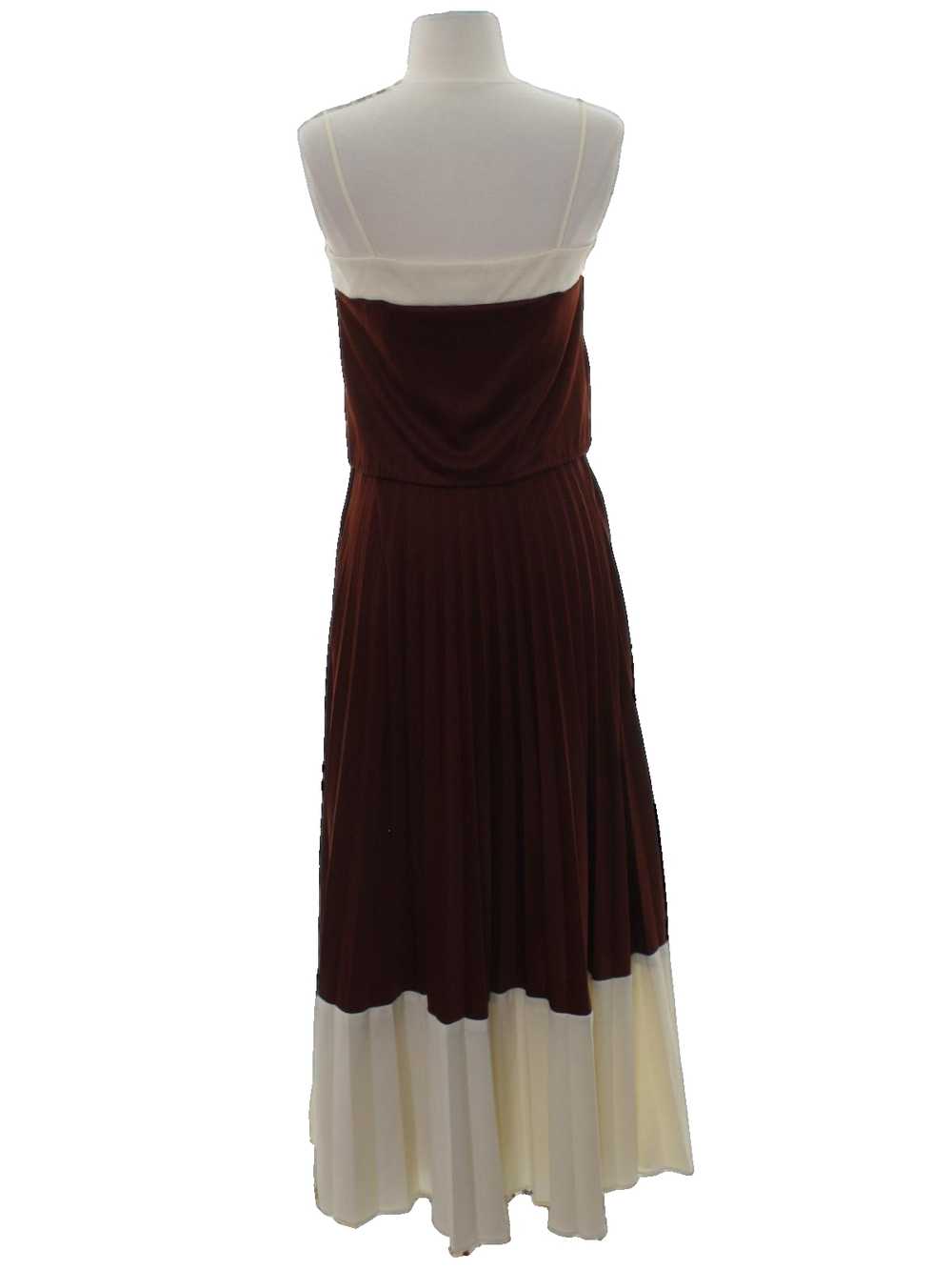 1970's Trolley Car Prom Or Cocktail Maxi Dress - image 3