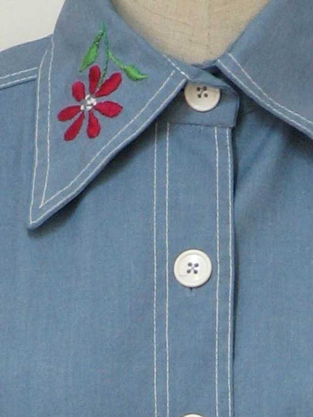 1970's Koret Women Embroidered Hippie Shirt Jacket - image 2