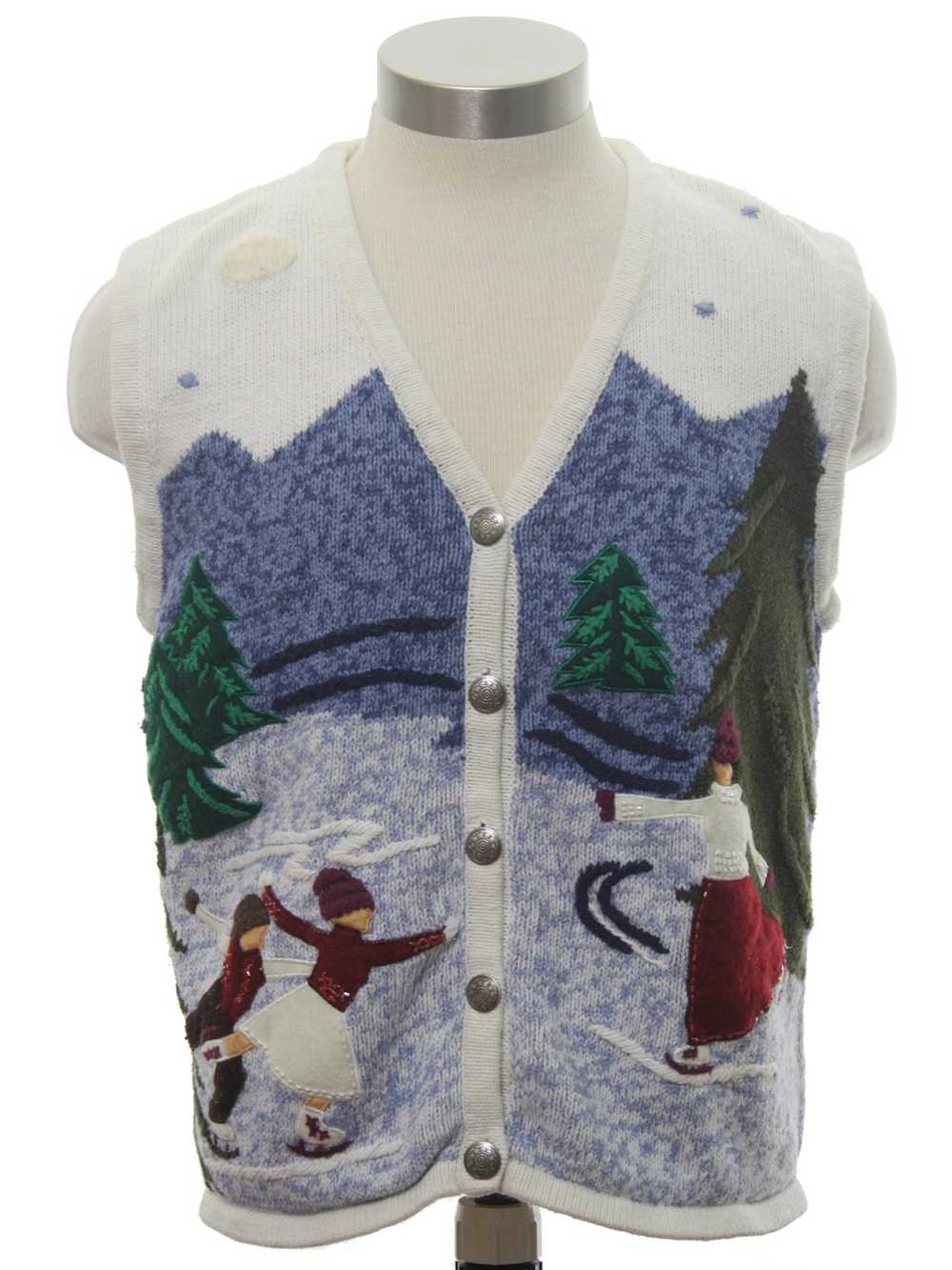 Bobbie Brooks Womens Ugly Christmas Sweater Vest - image 1