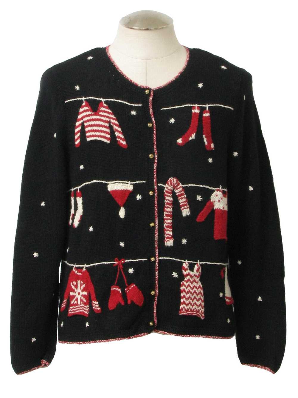 Casual Corner Womens Ugly Christmas Sweater - image 1