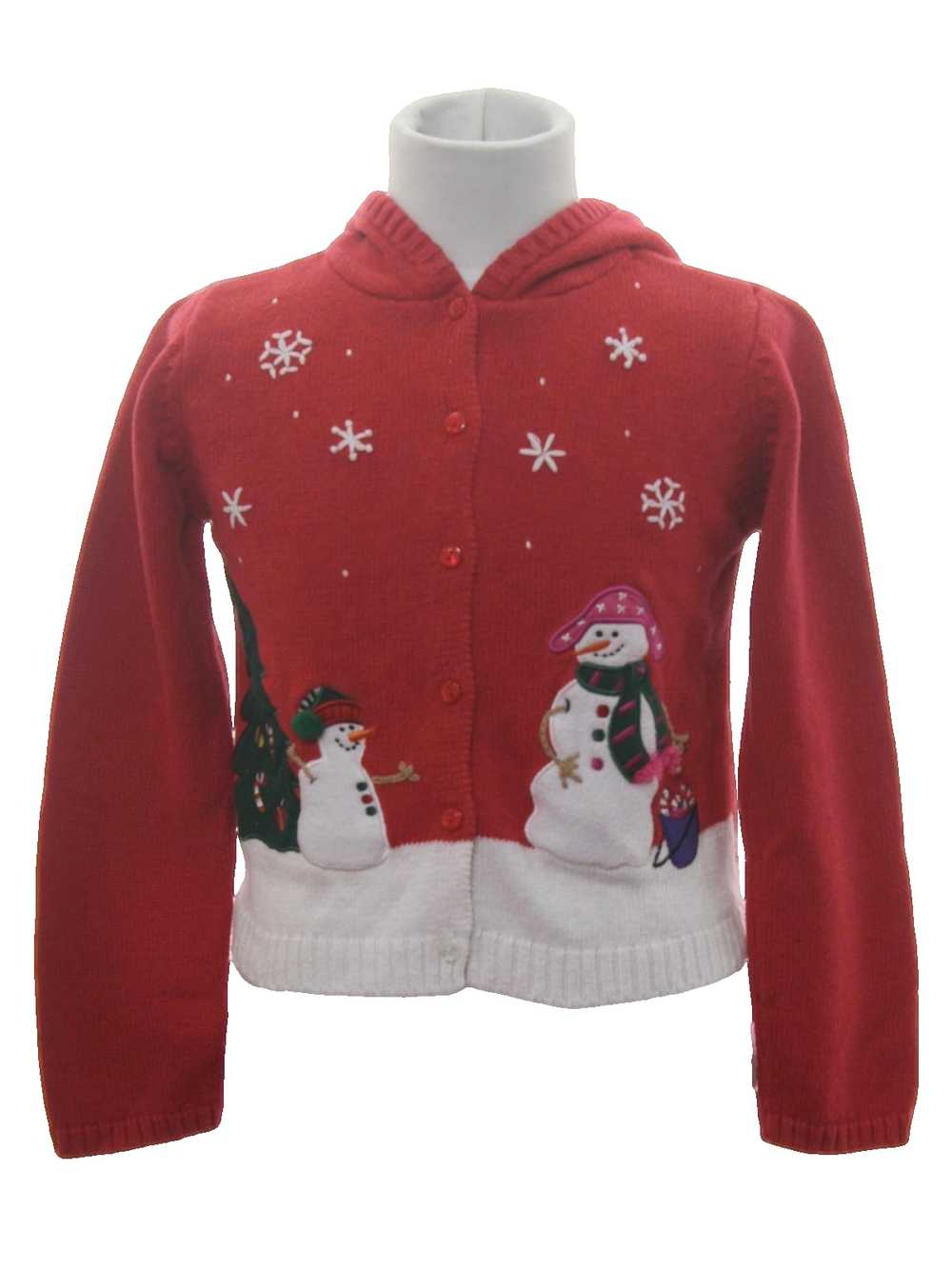 Unisex/Childs Hooded Ugly Christmas Sweater - image 1