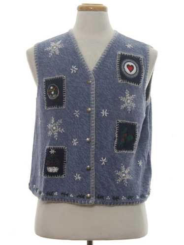 North Crest Womens Ugly Christmas Sweater Vest