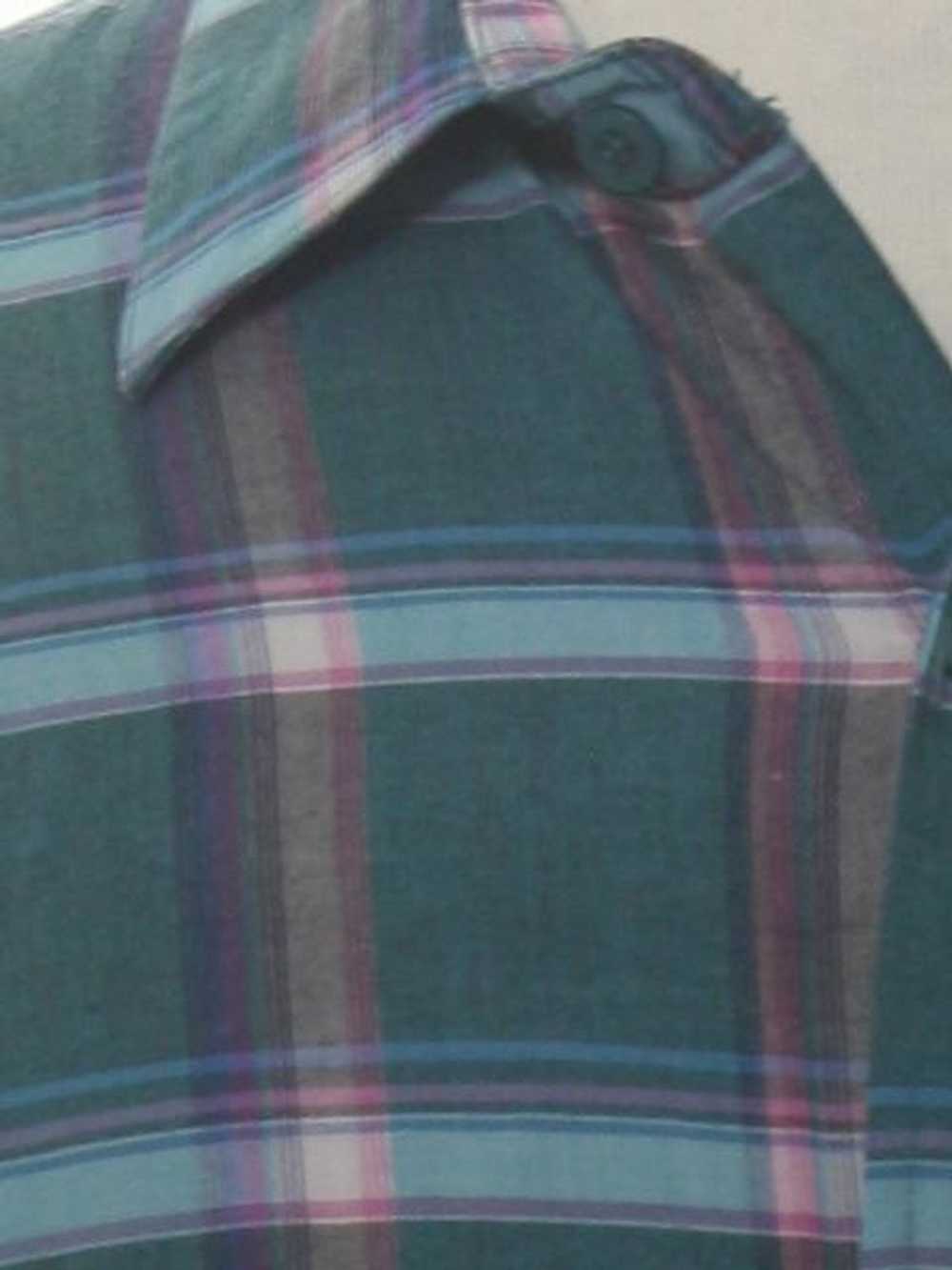 1980's McGregor Mens Totally 80s Plaid Shirt - image 2