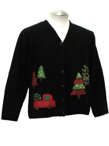 Talbots Womens Ugly Christmas Cardigan Sweater