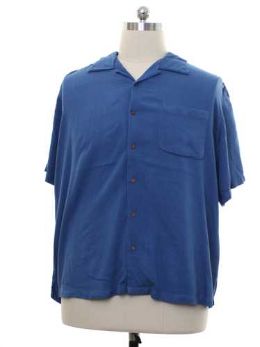 1990's Island Passport Mens Silk Sport Shirt