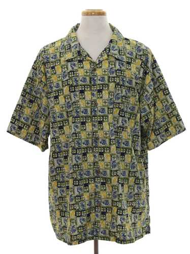 1990's Bill Blass Mens Hawaiian Shirt