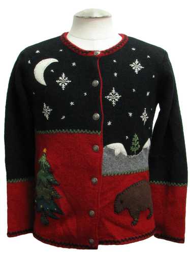 David Brooks Womens Ugly Christmas Sweater