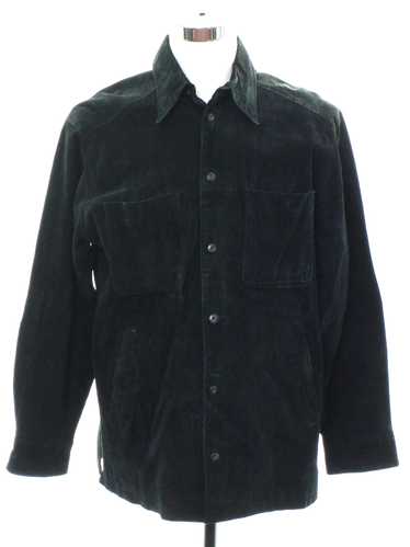 1990's Perry Ellis Mens Leather Leisure Jacket