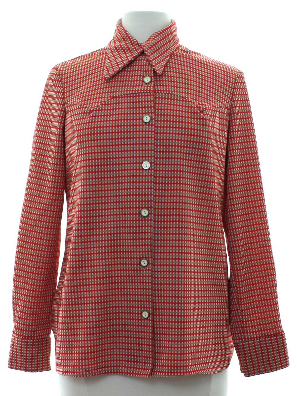 1970's Womens Knit Western Style Shirt jacket - image 1