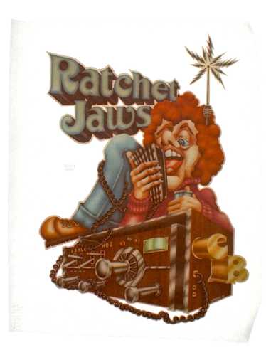 1970's Ratchet Jaws iron Iron-Ons - Cheesy Themes