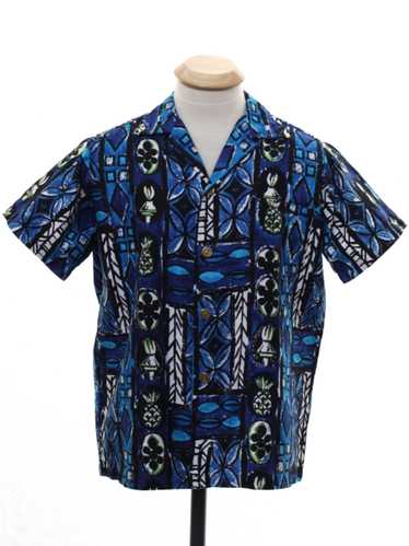 1960's Royal Hawaiian Unisex Mod Hawaiian Shirt - image 1
